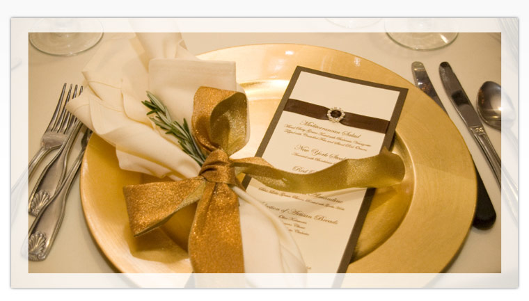 Wedding Reception Place Setting